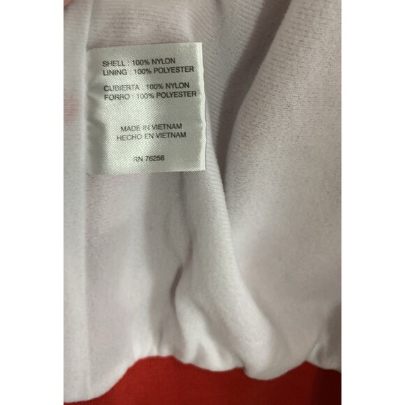 Vintage Cardinal Red  Satin Bomber Jacket Mens L Basketball Logo (Flaws/Read) - Picture 11 of 16